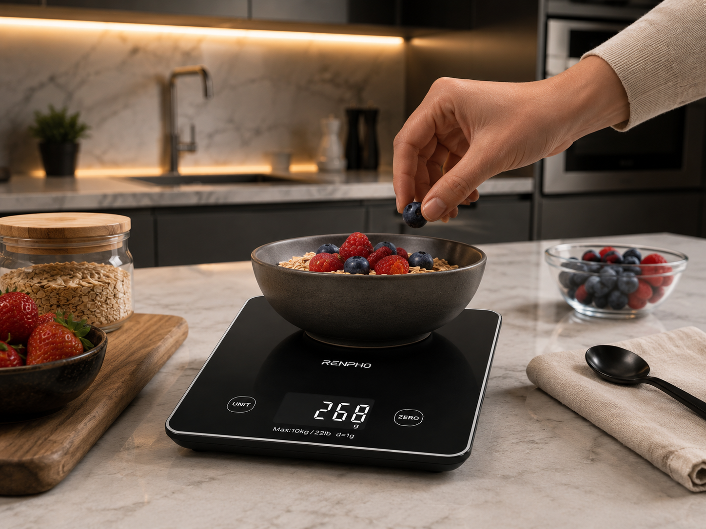 RENPHO Smart Digital Kitchen Scale with Nutrition Tracking