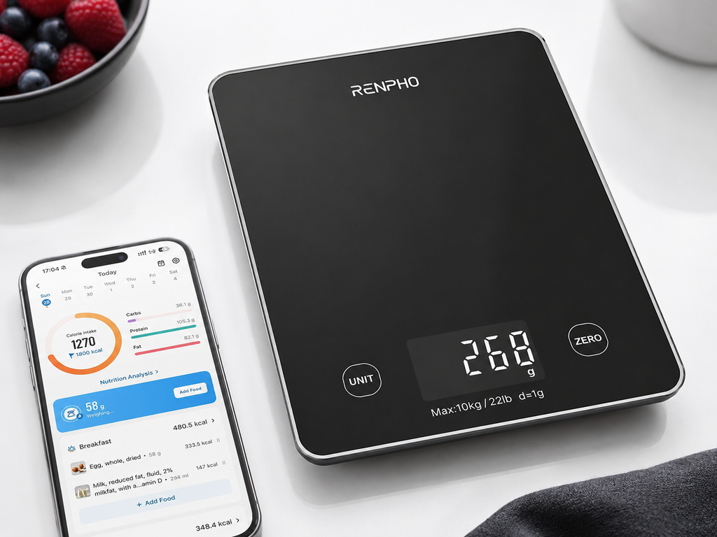 RENPHO Smart Digital Kitchen Scale with Nutrition Tracking