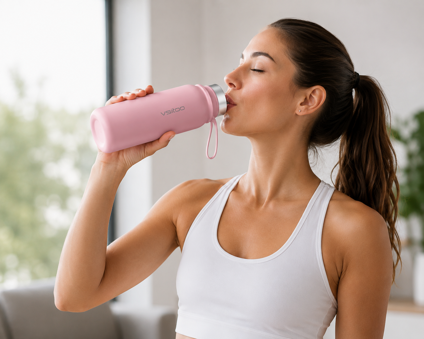Smart Self-Cleaning Stainless Steel Water Bottle