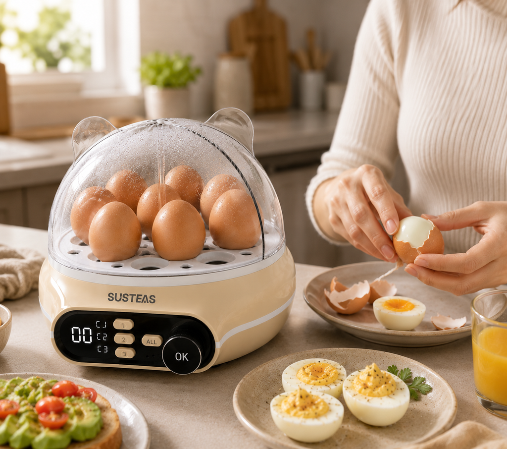 Smart Rapid Egg Cooker with Automatic Cooking Control