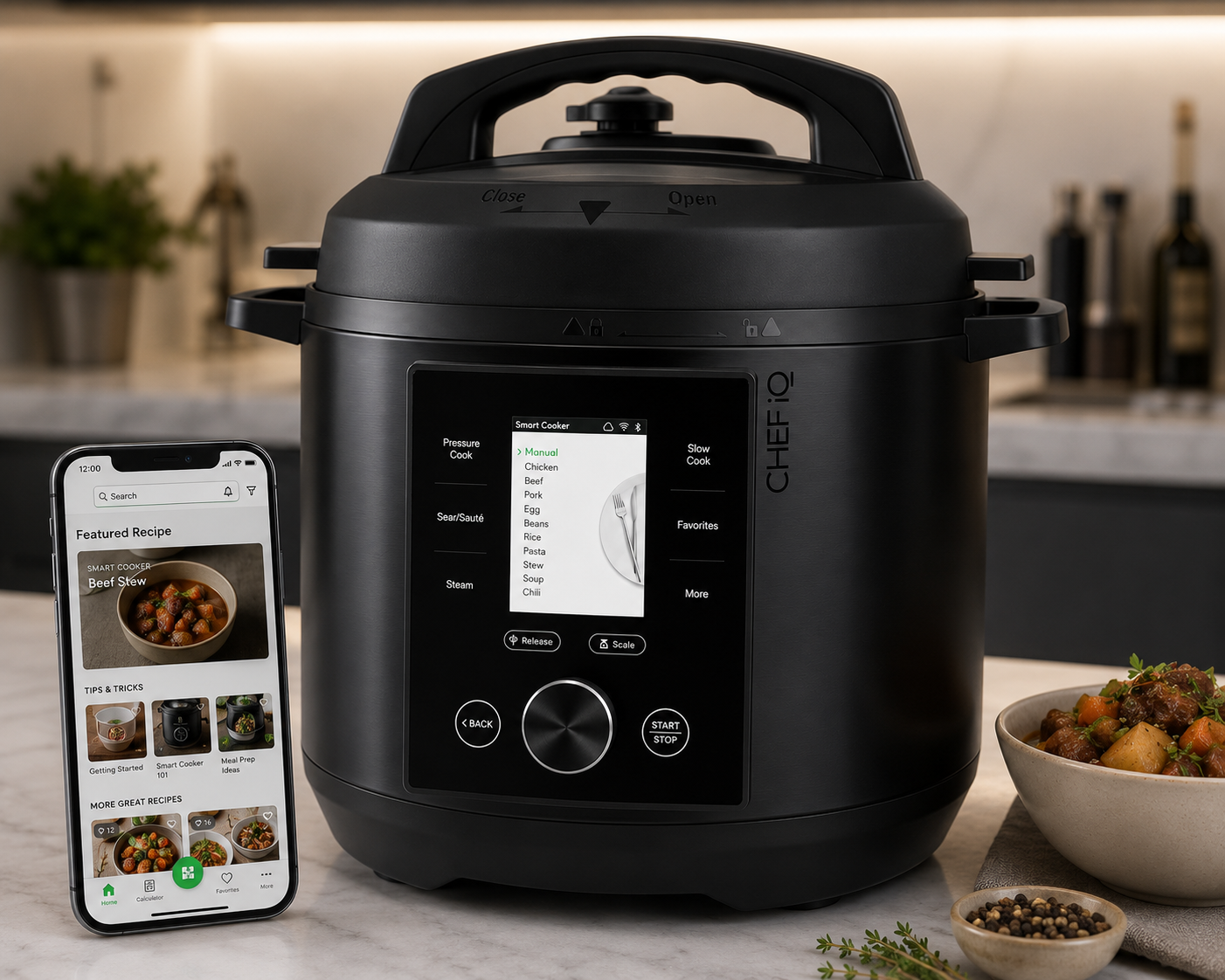 Smart Multi Cooker with WiFi and Guided Recipes