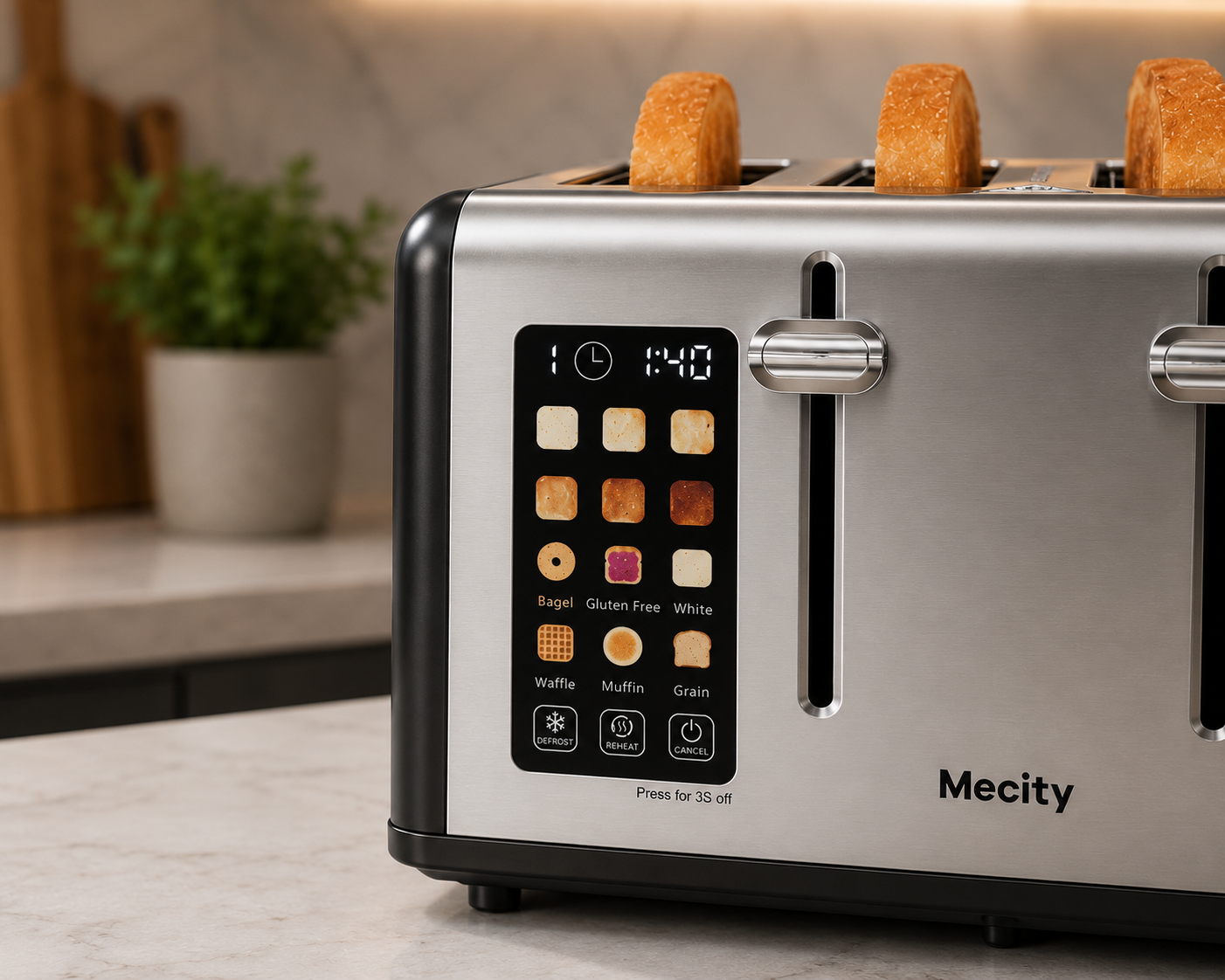 Smart Touchscreen Toaster Digital Breakfast Companion