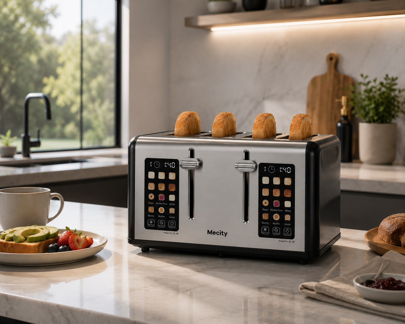 Smart Touchscreen Toaster Digital Breakfast Companion