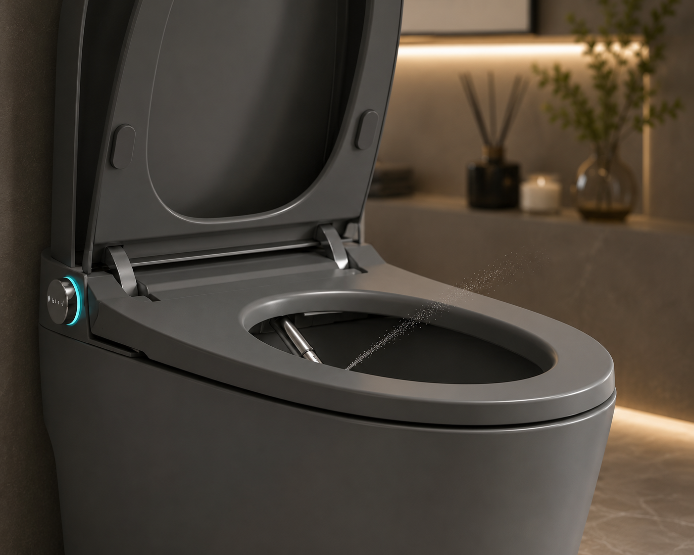 Smart Bidet Toilet with Heated Seat and Automatic Comfort Features