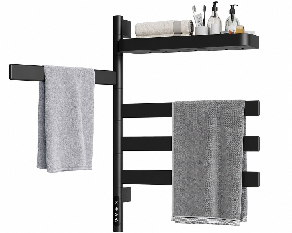 Heated Towel Rack with WiFi Control | Smart Bathroom Warmer