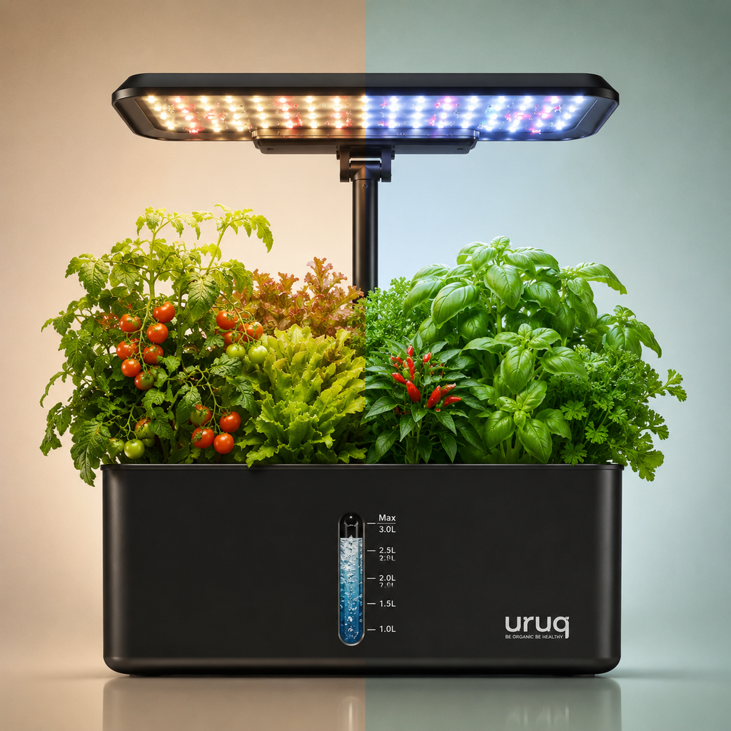 Indoor Hydroponic Garden with Smart Grow Light for Fresh Herbs