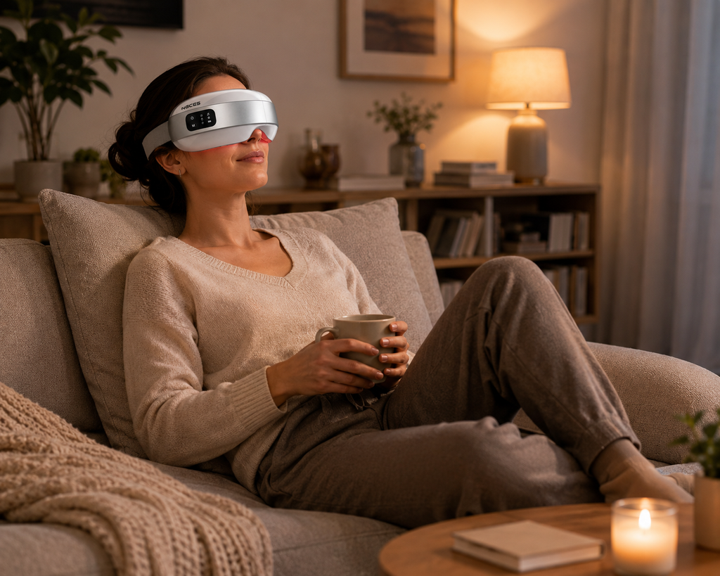 Smart Eye Massager with Heat & Cooling | Relaxation Sleep Mask