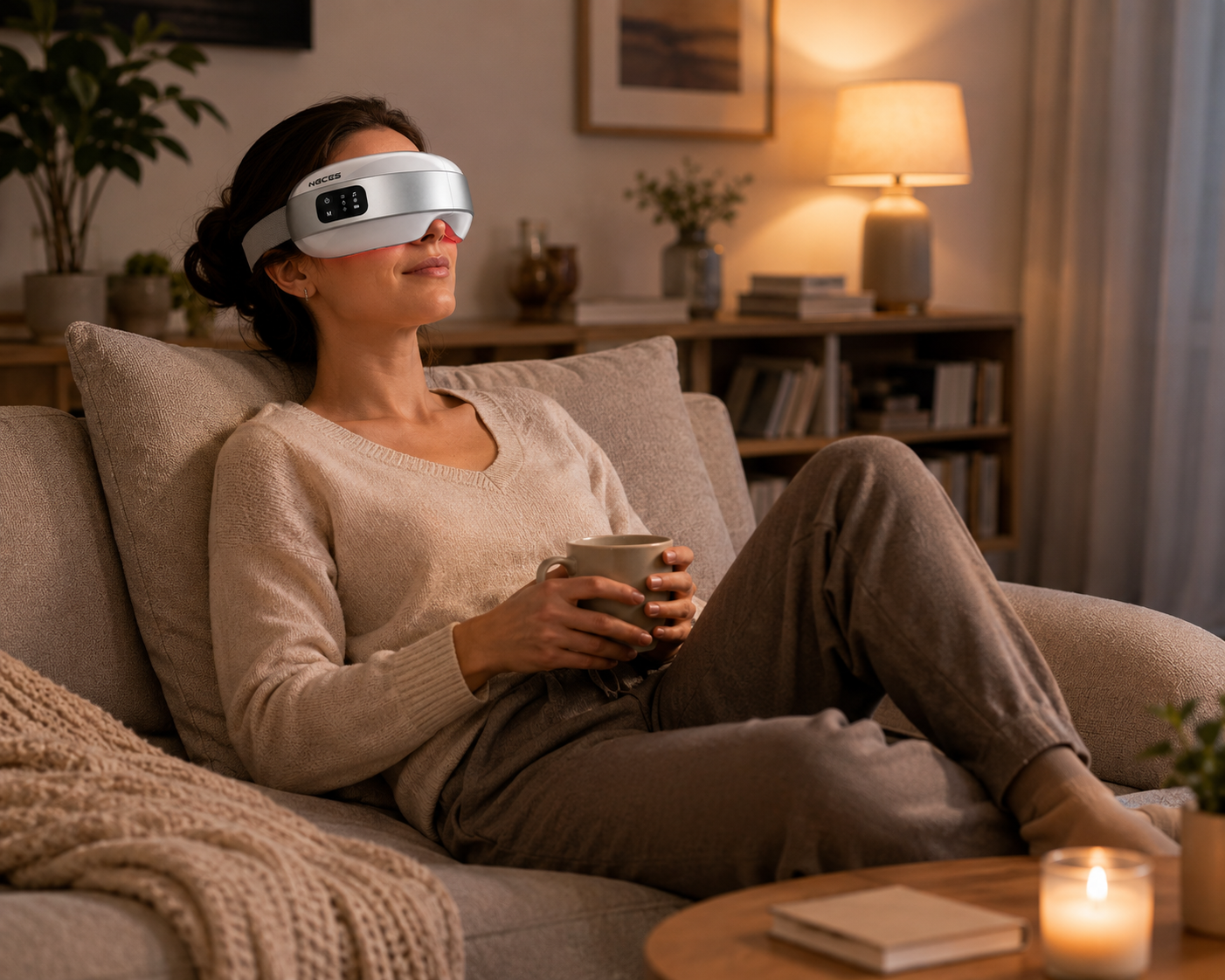 Smart Eye Massager with Heat & Cooling | Relaxation Sleep Mask