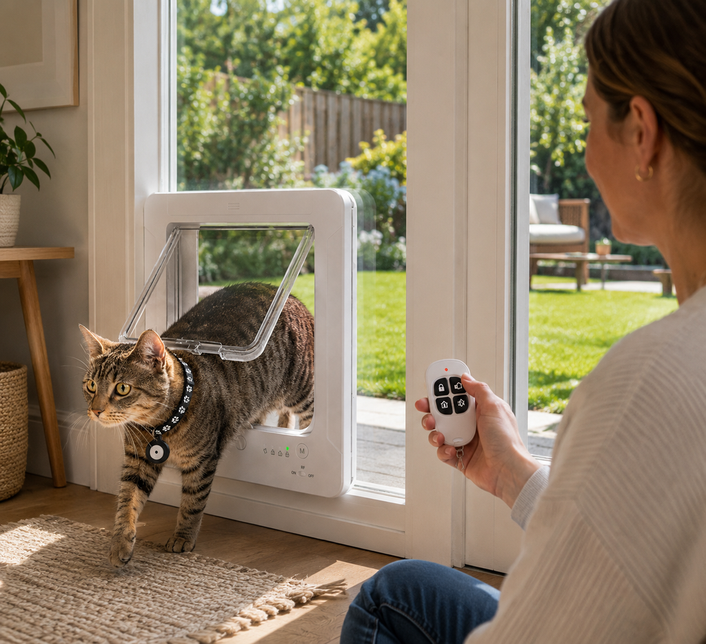 Smart Automatic Cat Door with RFID Collar Detection