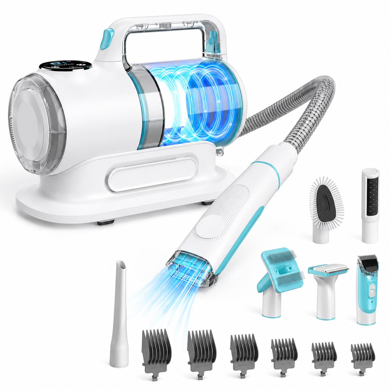 Smart 6-in-1 Dog Grooming Vacuum Kit