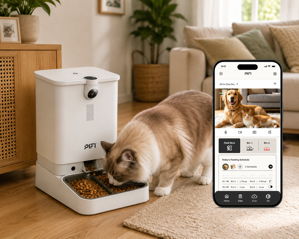 Smart Automatic Pet Feeder with Camera