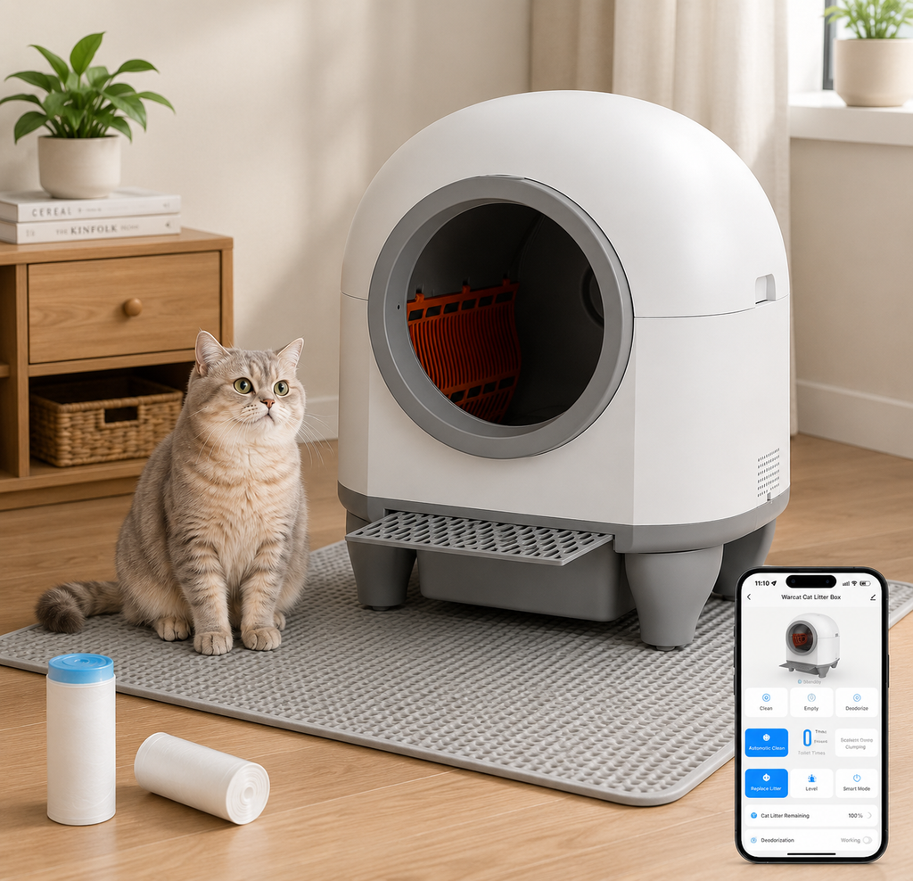 Smart Self-Cleaning Cat Litter Box