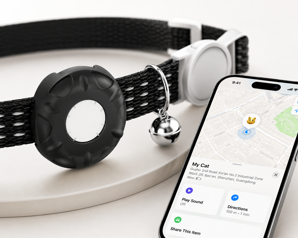 Smart Cat Tracker with Apple Find My Compatibility