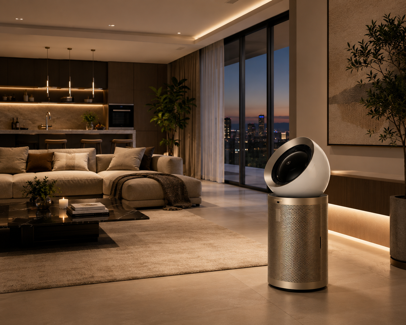 Smart Air Purifier with Advanced Air Quality Monitoring