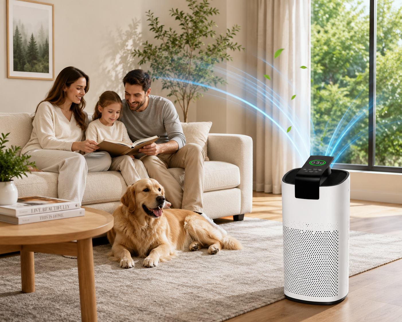 HEPA Smart Air Purifier for Large Rooms