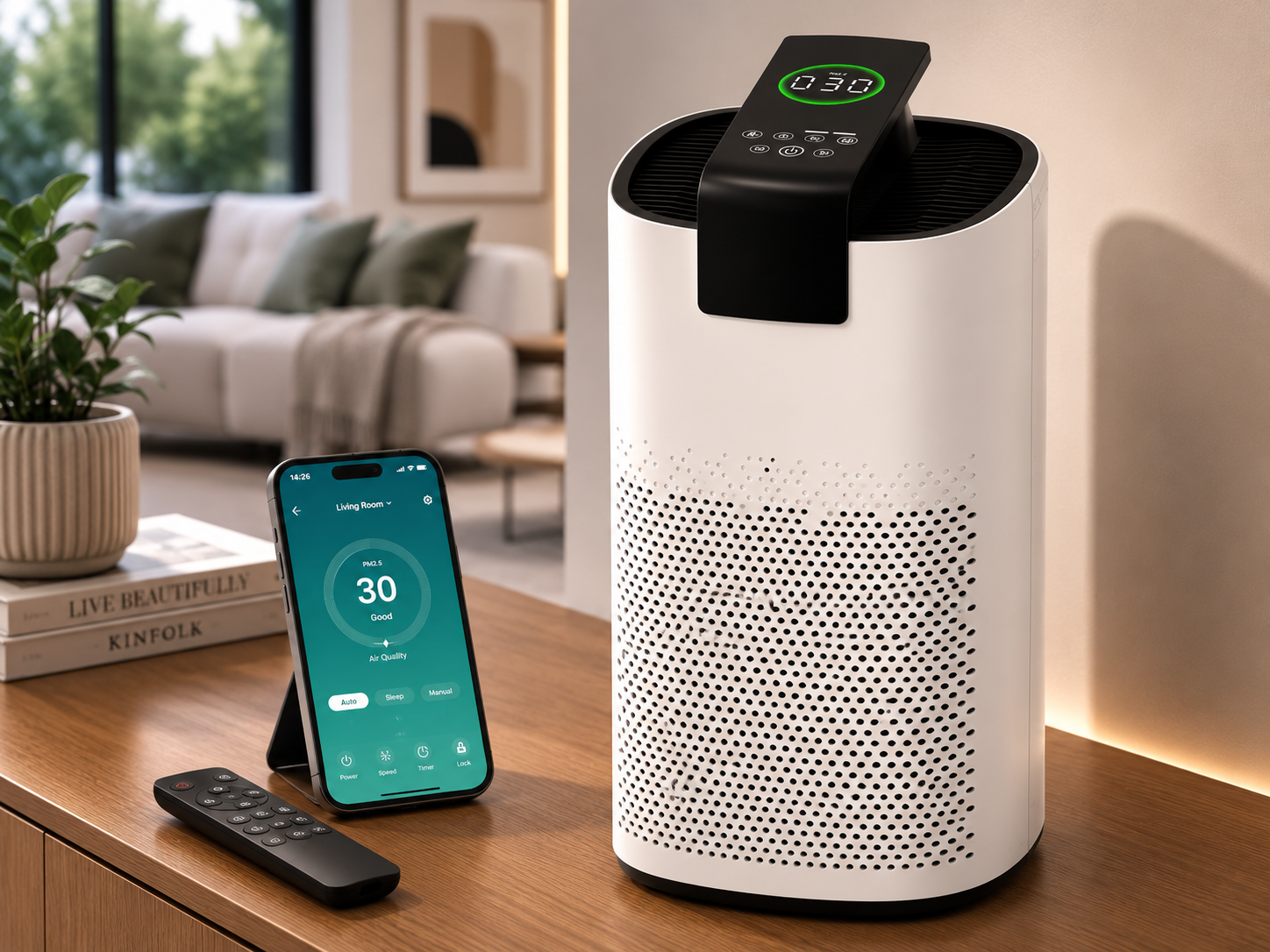 HEPA Smart Air Purifier for Large Rooms