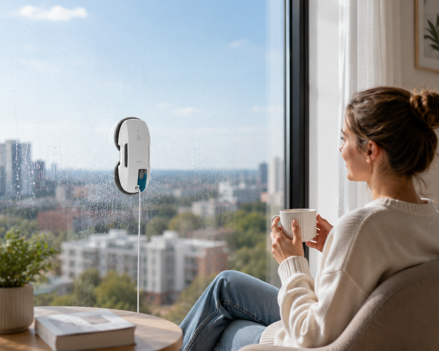Smart Window Cleaning Robot with Intelligent Navigation
