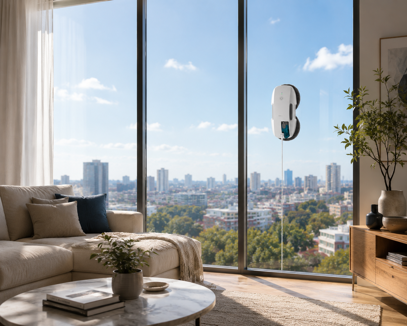Smart Window Cleaning Robot with Intelligent Navigation