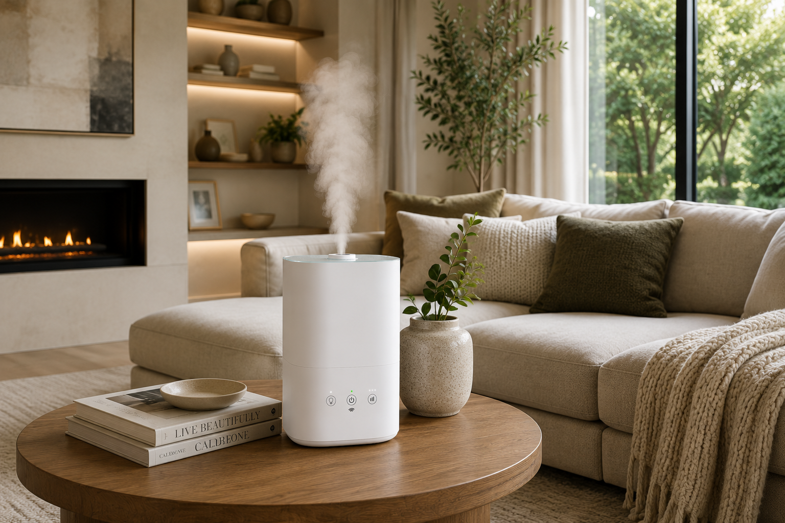 Smart Ultrasonic Humidifier with App Control for Large Rooms