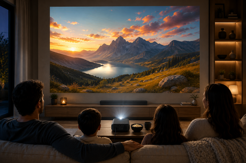 4K Smart Projector with Google TV and Voice Control