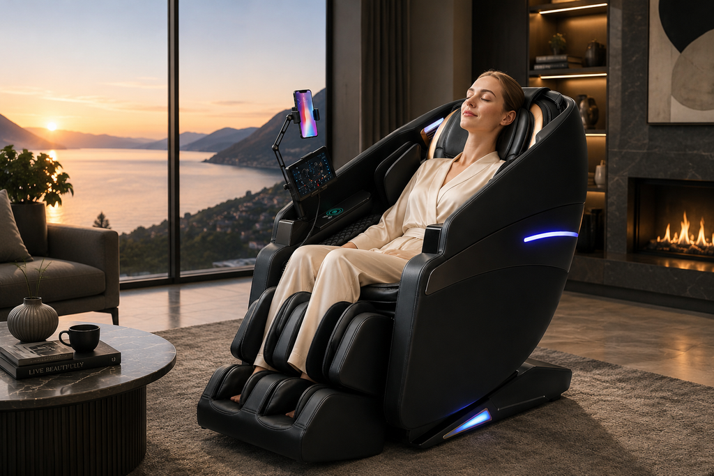 4D Smart Massage Chair with Zero Gravity Comfort