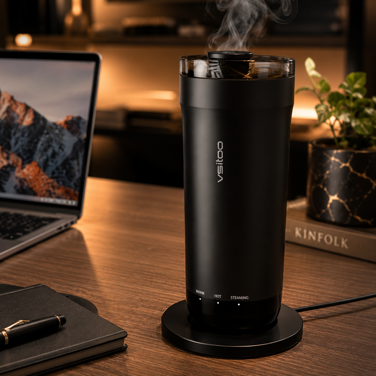 Smart Self-Heating Travel Mug with App Temperature Control
