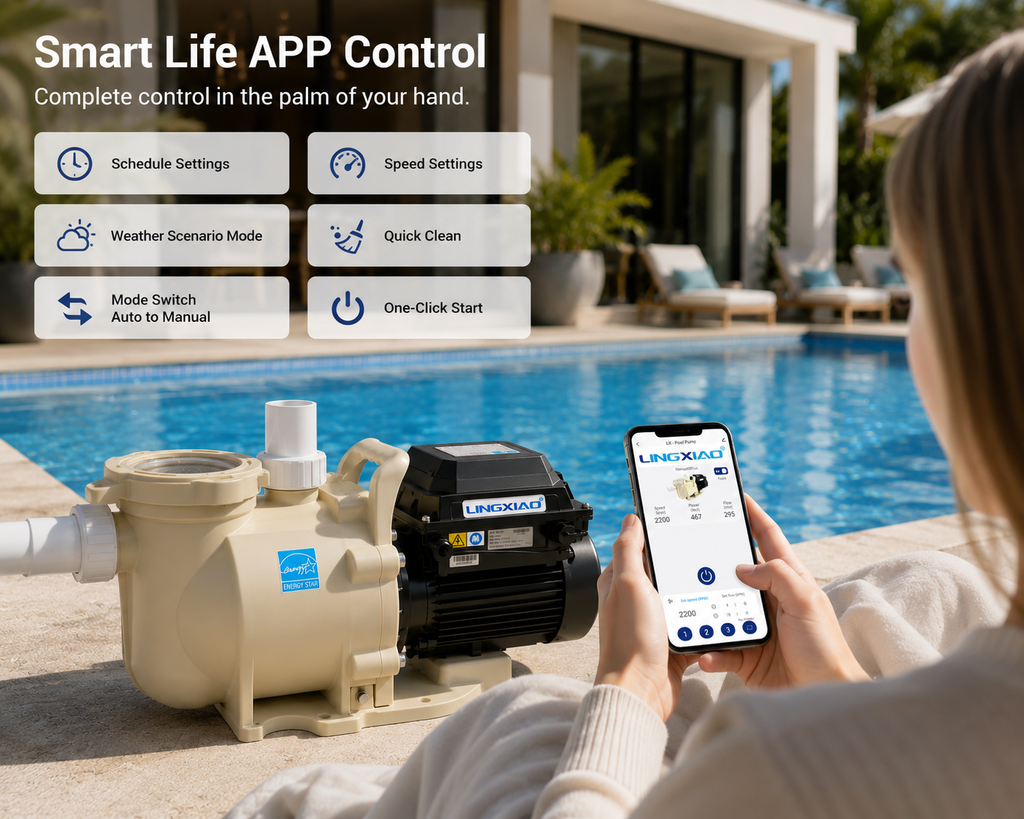 Smart Variable Speed Pool Pump Energy Efficient