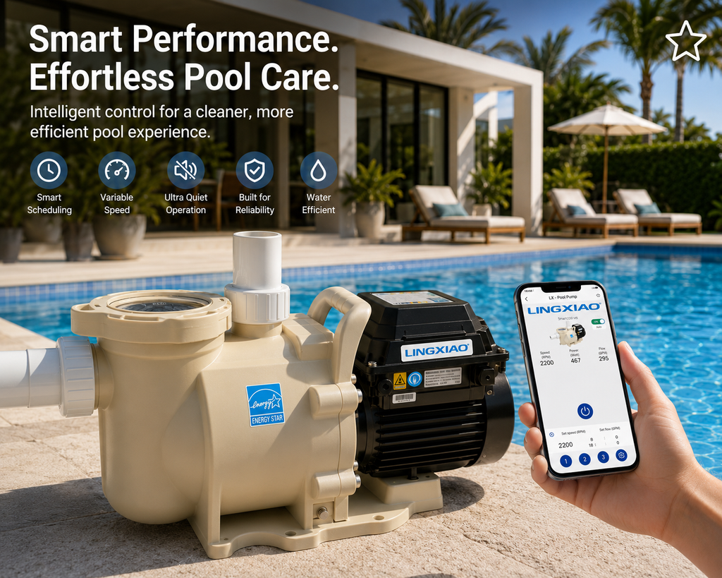 Smart Variable Speed Pool Pump Energy Efficient