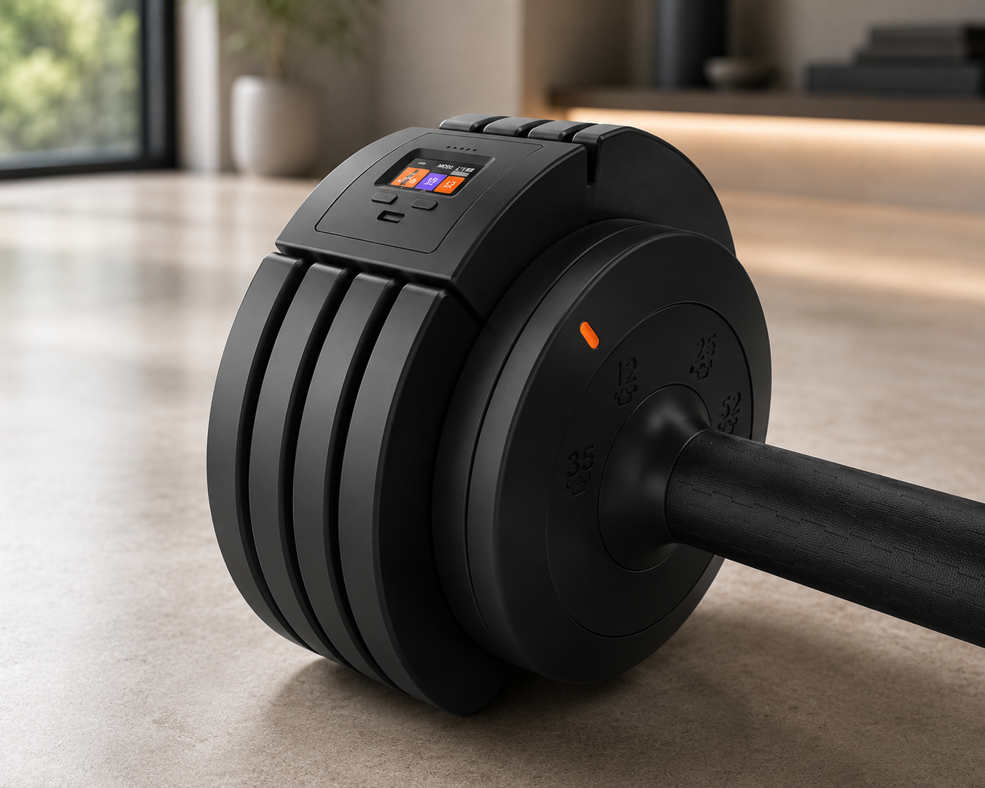 Smart Adjustable Dumbbells with AI Voice Coaching | 5-in-1 Home Gym Weights 15–55 LB