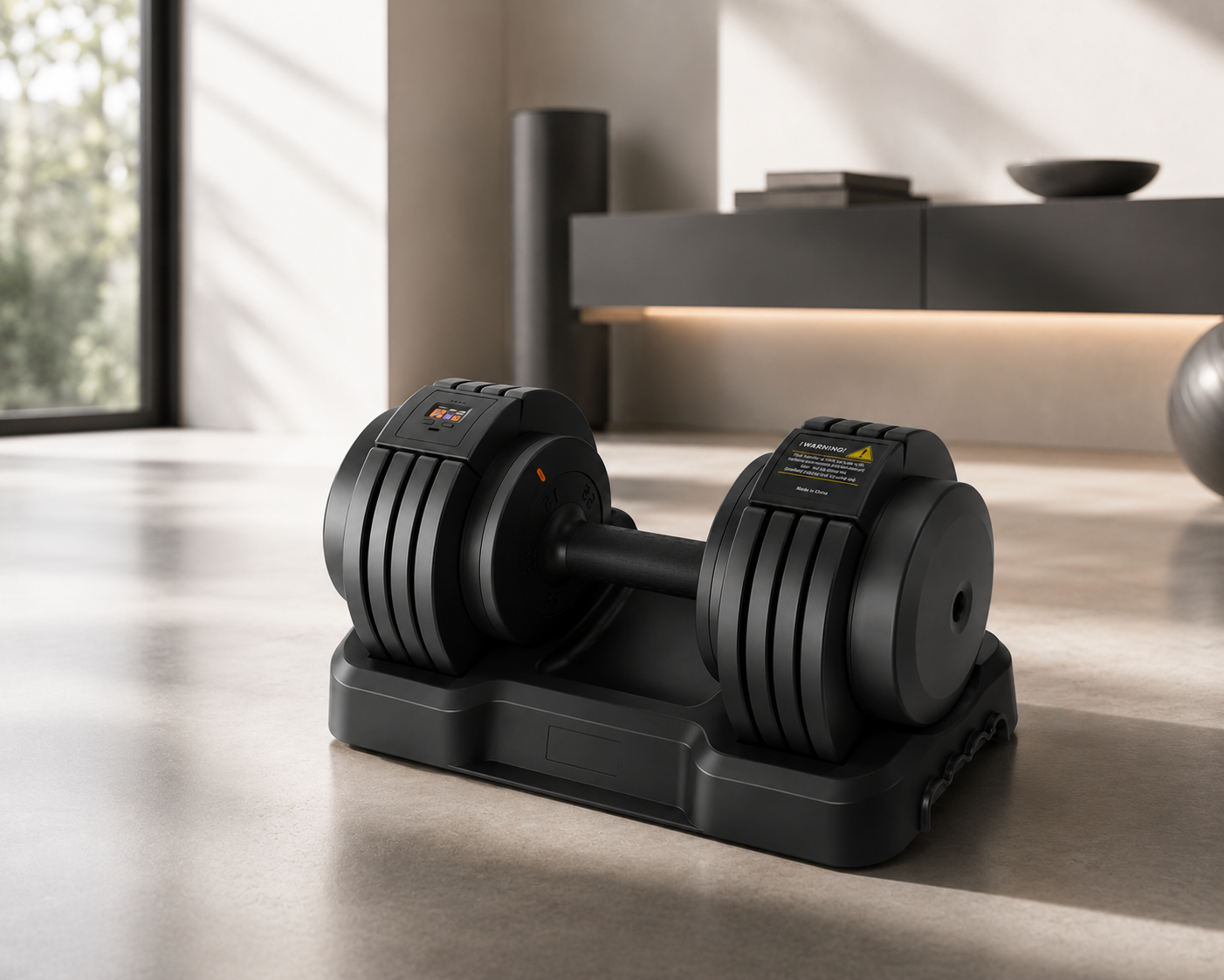 Smart Adjustable Dumbbells with AI Voice Coaching | 5-in-1 Home Gym Weights 15–55 LB